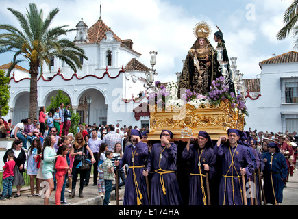 Semana Santa ( Holy Week Easter ) Procession Arcos de Frontera Spain Spanish Cadiz Stock Photo