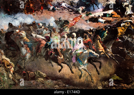 The Battle of Tetuan 1863 ( Spanish - Moroccan War of 1859-1860 Morocco Spain ) Marià Fortuny 1838 – 1874 Spain Stock Photo