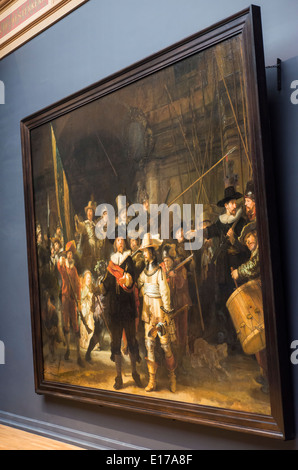 Rembrandt's The Night Watch in the Rijksmuseum, Amsterdam, the Netherlands Stock Photo
