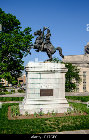 The Andrew Jackson Memorial at the Tennessee State Capitol in Nashville, Tennessee Stock Photo