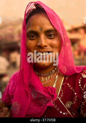 Portrait - Women of the Blacksmith Gadelia Lohar gypsy tribe India Stock Photo