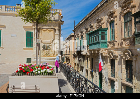 Valletta, St George's square, Malta, Europe. Stock Photo