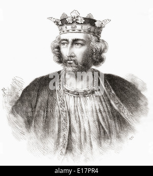 Edward I, 1239 – 1307, aka Edward Longshanks and the Hammer of the Scots. King of England. Stock Photo