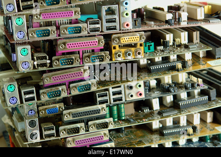 Junk Motherboards Stock Photo