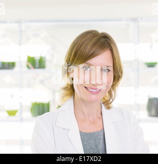 Portrait of confident scientist in laboratory Stock Photo
