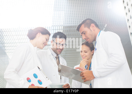 Doctors  consulting in hospital Stock Photo