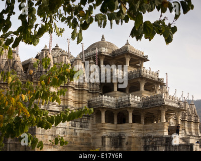 India, Rajasthan, Pali District, Rankpur Jain Temple Stock Photo