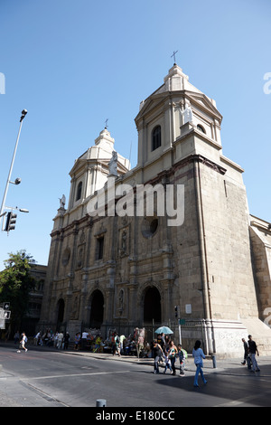 Iglesia de Santo Domingo Santiago Chile Stock Photo