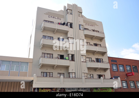 Art deco building, 3rd Street, Springs, East Rand, Gauteng Province, Republic of South Africa Stock Photo