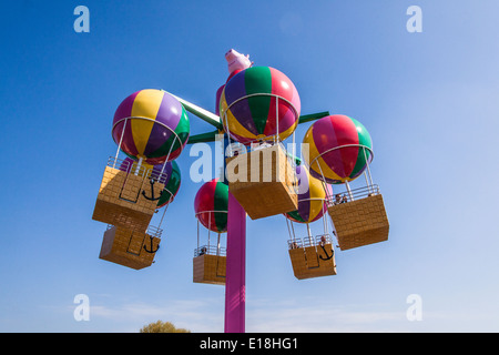 Peppa Pigs balloon ride at Peppa Pig world, Paultons Park,Romsey, Southampton, England, United Kingdom. Stock Photo