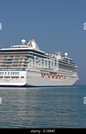 MS Riviera part of the Oceania Cruises fleet of cruise ships, berthed ...