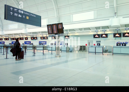 Check-in area at the Pearson Airport in Toronto, Canada Stock Photo