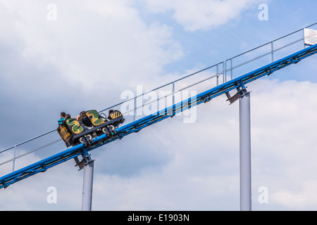 Cobra roller coaster ride at Paultons Park, Southampton, England, United Kingdom. Stock Photo