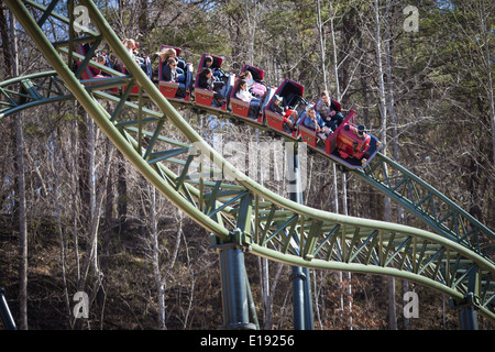 The FireChaser Express roller coaster is pictured in Dollywood