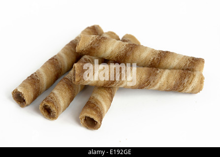 Wafer Rolls Stock Photo