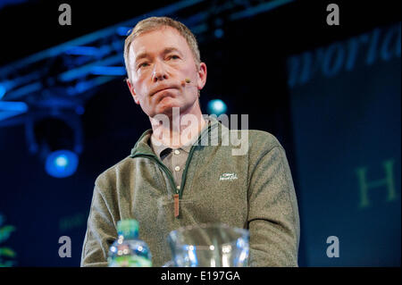 Hay on Wye, Powysn Wales, UK. 27th May 2014. Pictured: Tony Parsons at the Hay Festival Re: The Hay Festival, Hay on Wye, Powys, Wales UK. Credit:  D Legakis/Alamy Live News Stock Photo