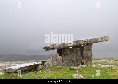 Poulnabrone Dolmen portal tlmb about 2500 B.C. The Burren County Clare,Ireland Stock Photo