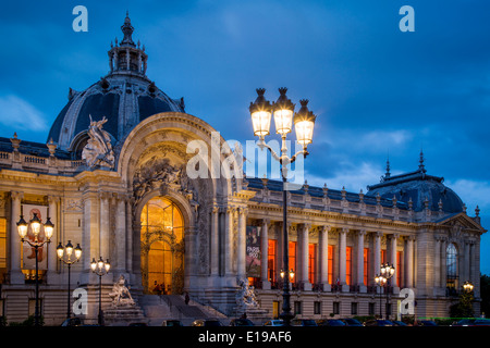 Twilight at Petit Palais, Paris France Stock Photo