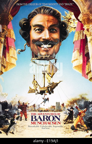 The Adventures of Baron Munchausen (1988) directed by Terry Gilliam and starring John Neville, Eric Idle and Sarah Polley. Stock Photo