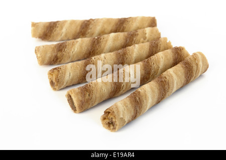 Wafer Rolls Stock Photo