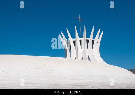 Brasilia Cathedral also called Metropolitan Cathedral of Our Lady Aparecida, in Brasilia Brazil Stock Photo