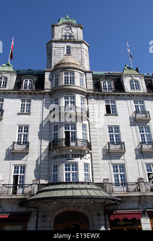 The famous Grand Hotel on Karl Johans Gate in central Oslo which is the venue for the annual Nobel Peace Prize Stock Photo