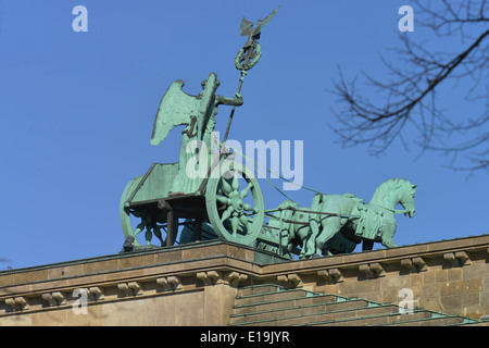Brandenburger Tor, Platz des 18. Maerz, Mitte, Berlin Deutschland / März Stock Photo
