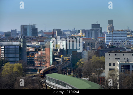 Panorama City West, Berlin, Deutschland U1, Moeckernbruecke, Kreuzberg, Berlin, Deutschland / Möckernbrücke Stock Photo