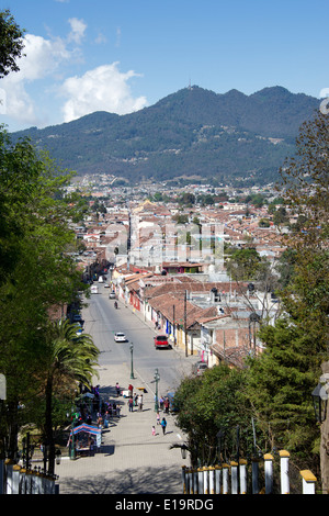 Top view historic centre San Cristobal de las Casas Chiapas Mexico Stock Photo