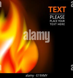 Fiery background. Vector illustration 10eps Stock Vector