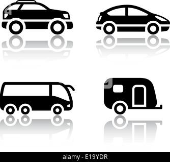 Set of transport icons - Vehicles, vector Stock Vector Image & Art - Alamy