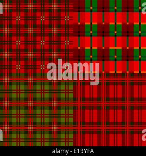 Set plaid patterns, tartan, vector Stock Vector