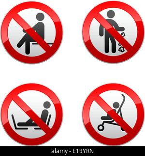 No people icon, prohibited and ban, no human sign, vector graphics, a ...