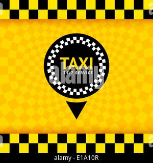 Taxi symbol, new background, vector illustration 10eps Stock Vector
