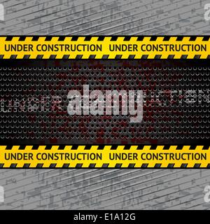 Under construction background template. Vector 10eps Stock Vector