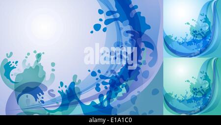 Water background design element 10 EPS Stock Vector