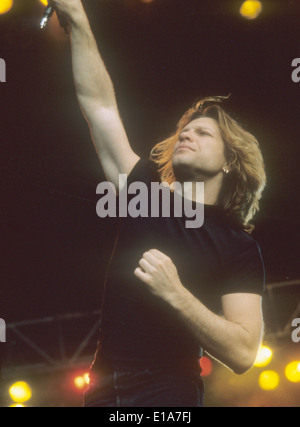JON BON JOVI US rock group with Jon Bon Jovi about 1983 Stock Photo
