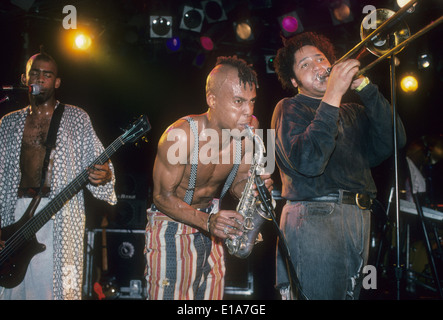 FISHBONE US rock group with Angelo Moore in 1991. Photo Jeffrey Mayer Stock Photo