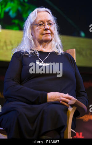 Gillian Clarke, National Poet of Wales, pictured at Hay Festival 2014. © Jeff Morgan Stock Photo