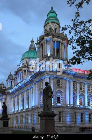 UK, Northern Ireland, Belfast, City Hall, Stock Photo