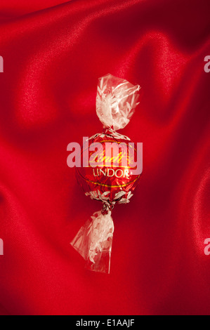 Lindt chocolate truffle, wrapped Stock Photo