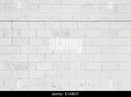 White stone wall background, seamless photo texture Stock Photo