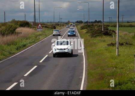 Traffic Acle straight A47 Stock Photo Alamy