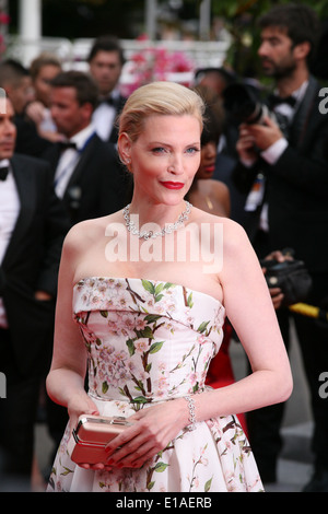 Nadja Auermann at the the Grace of Monaco gala screening and opening ceremony red carpet at the 67th Cannes Film Festival France Stock Photo