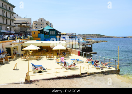 Seafront beach, Buġibba, Saint Paul's Bay (San Pawl il-Baħar), Northern ...