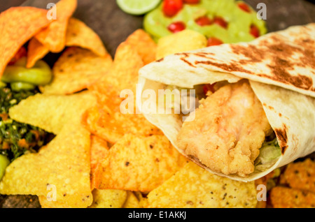 chicken wrap Stock Photo