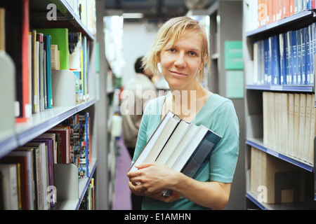 student with books Stock Photo