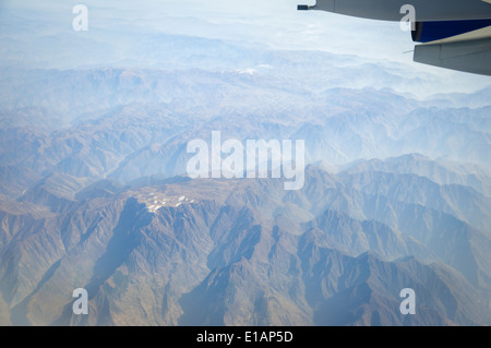 Aerial view of high misty mountains - please click for details Stock Photo