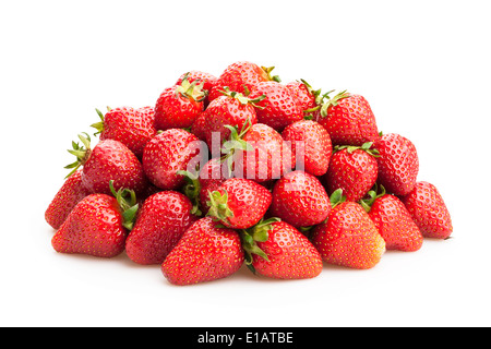 sweet ripe strawberries isolated on white Stock Photo - Alamy