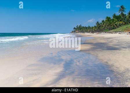 Incredible indian beaches, Black Beach, Varkala. Kerala, India. Stock Photo